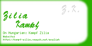 zilia kampf business card